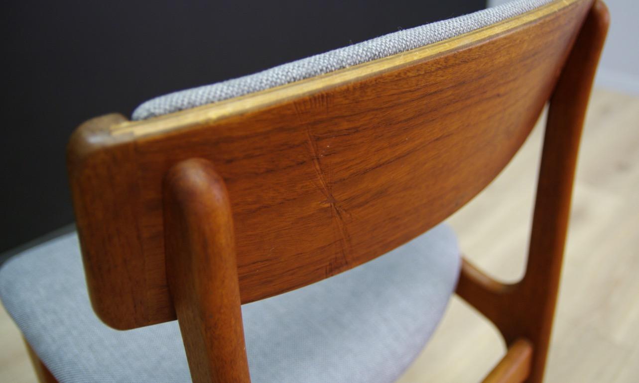 T.S.M Chairs Teak Vintage Danish Design Gray, 1960s For Sale 7