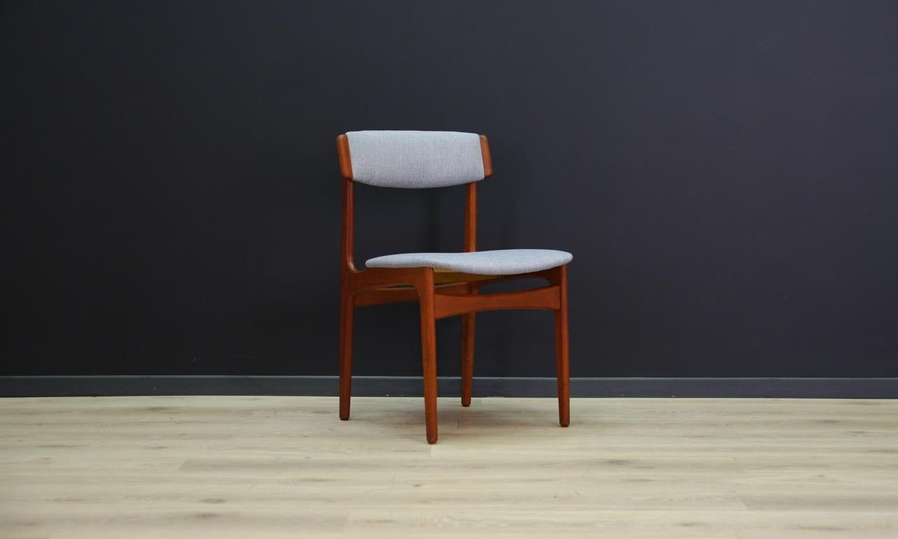Mid-Century Modern T.S.M Chairs Teak Vintage Danish Design Gray, 1960s For Sale