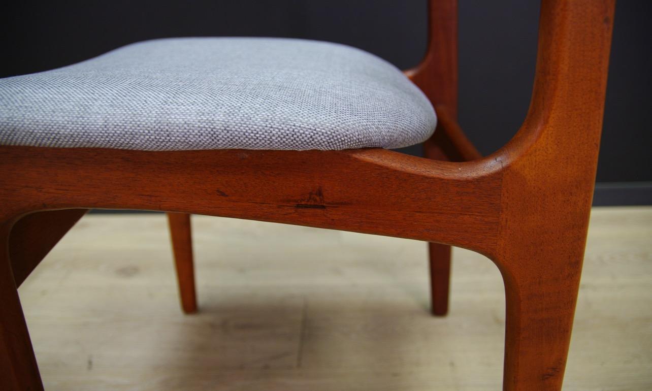 Late 20th Century T.S.M Chairs Teak Vintage Danish Design Gray, 1960s For Sale