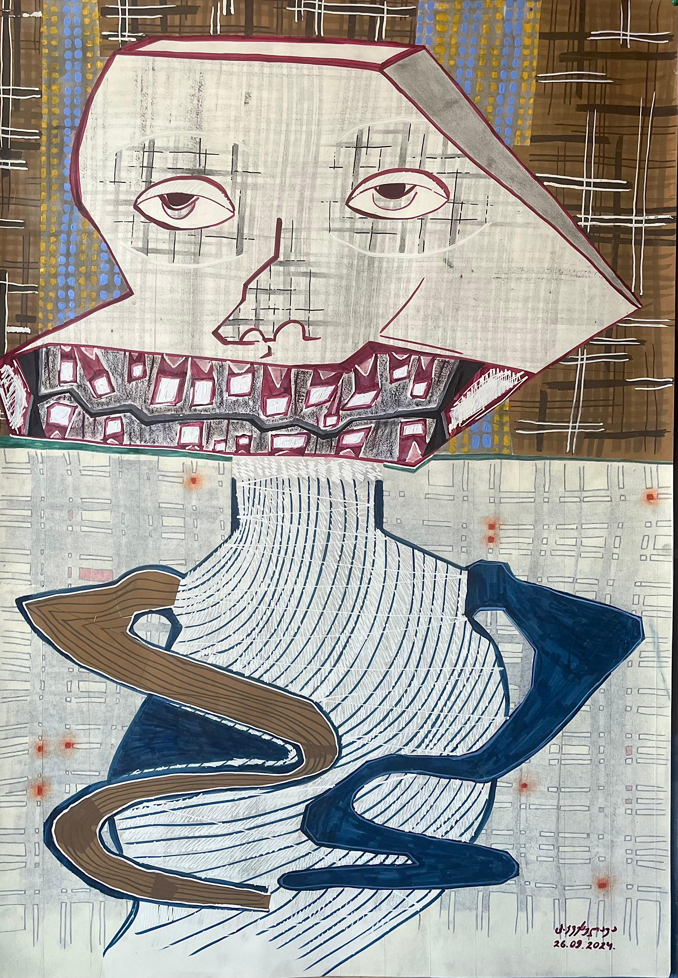 Zeitgenössische georgische Kunst von Tsotne Kveselava - Fatigue