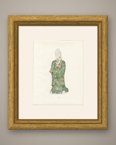 Tsou Kuan, God of Good Luck, Ming Porcelain Figure, Antique Plate, 1911