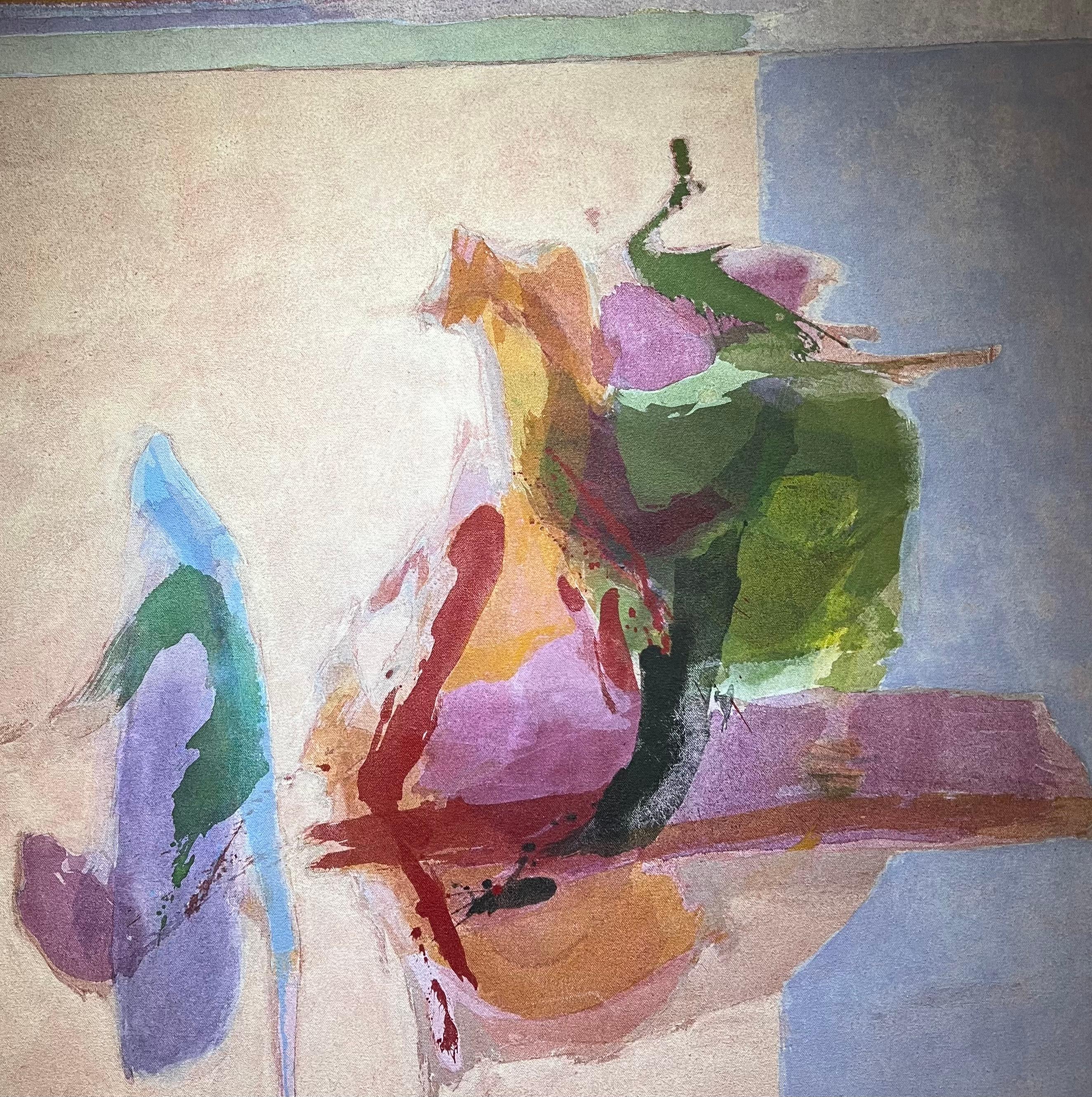 Une paire de peintures abstraites colorées de la marque des galeries Reese, Archipelago - Expressionnisme abstrait Painting par Tsugio Hattori