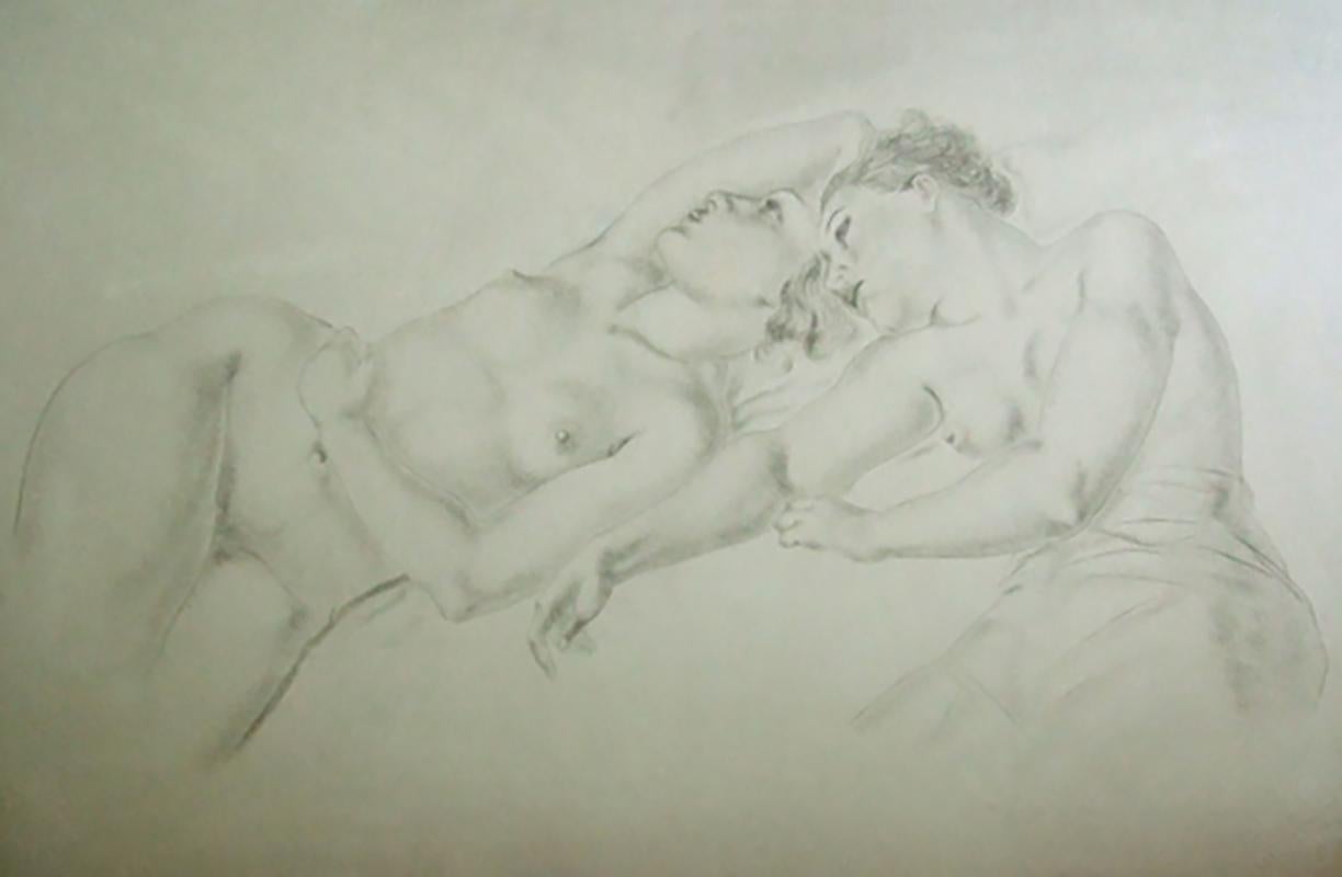 Nude Print Tsuguharu Leonard Foujita - Deux nus couchés / Deux nus allongés