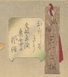 Yoshitoshi Tsukioka, Beauty, Kimono, Bunsei Era, Japanese Woodblock Print