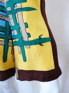 Tsumori Chisato - Short taille haute en soie et allligator