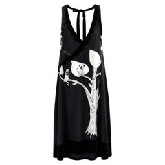 Abito halter in seta con stampa vintage “Tree & Monkey” di Tsumori Chisato