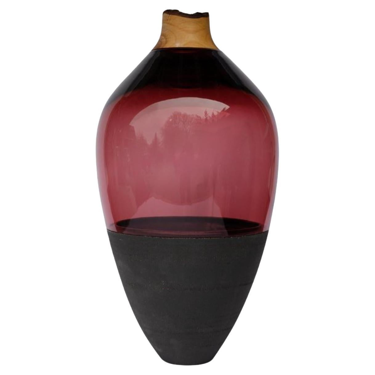 TSV5 Vase rouge empilable de Pia Wüstenberg