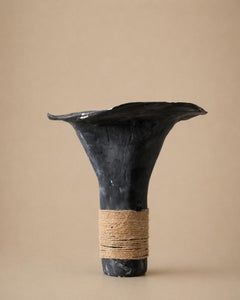 Tuareg Bound Vessel of Tuarge Saharan Tribes, Wabi Sabo Style Decor Vase