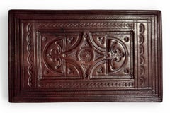 Caja cubierta de cuero tuareg