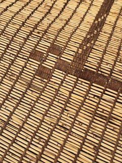 Tuareg Vintage Mat, Rug From Mautania, Saharan African Mat