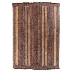 Tapis Touareg en cuir et roseau tressé