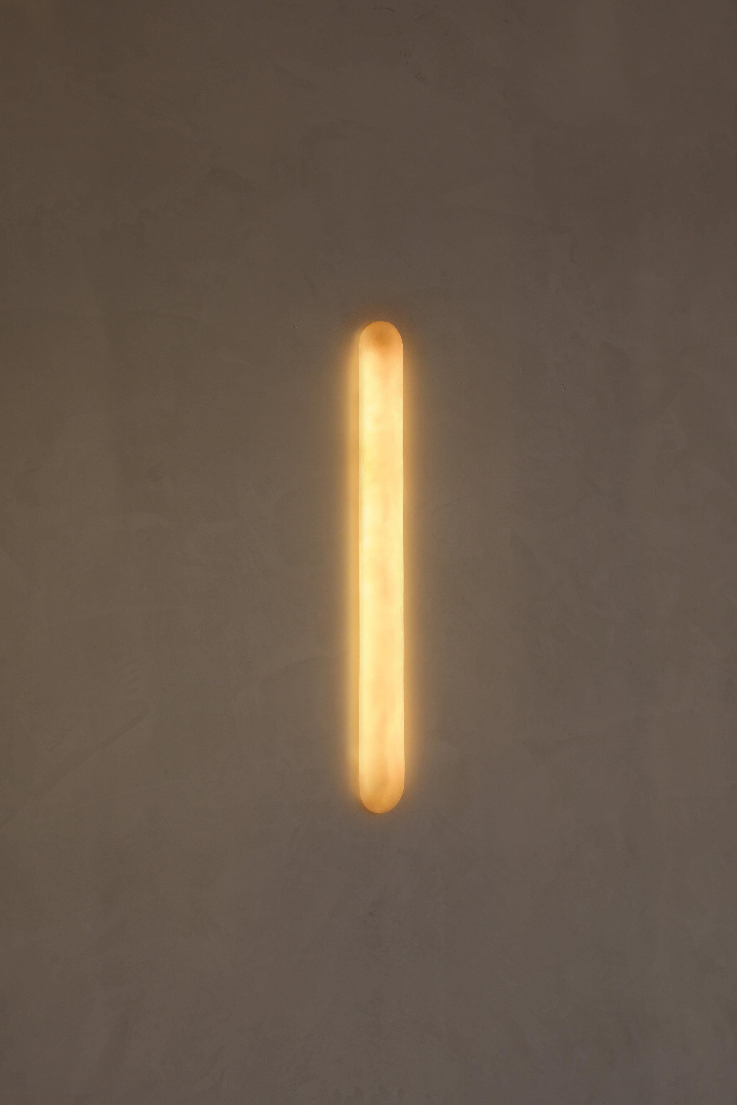 Spanish Tub 45 Alabaster Wall Light by Contain For Sale