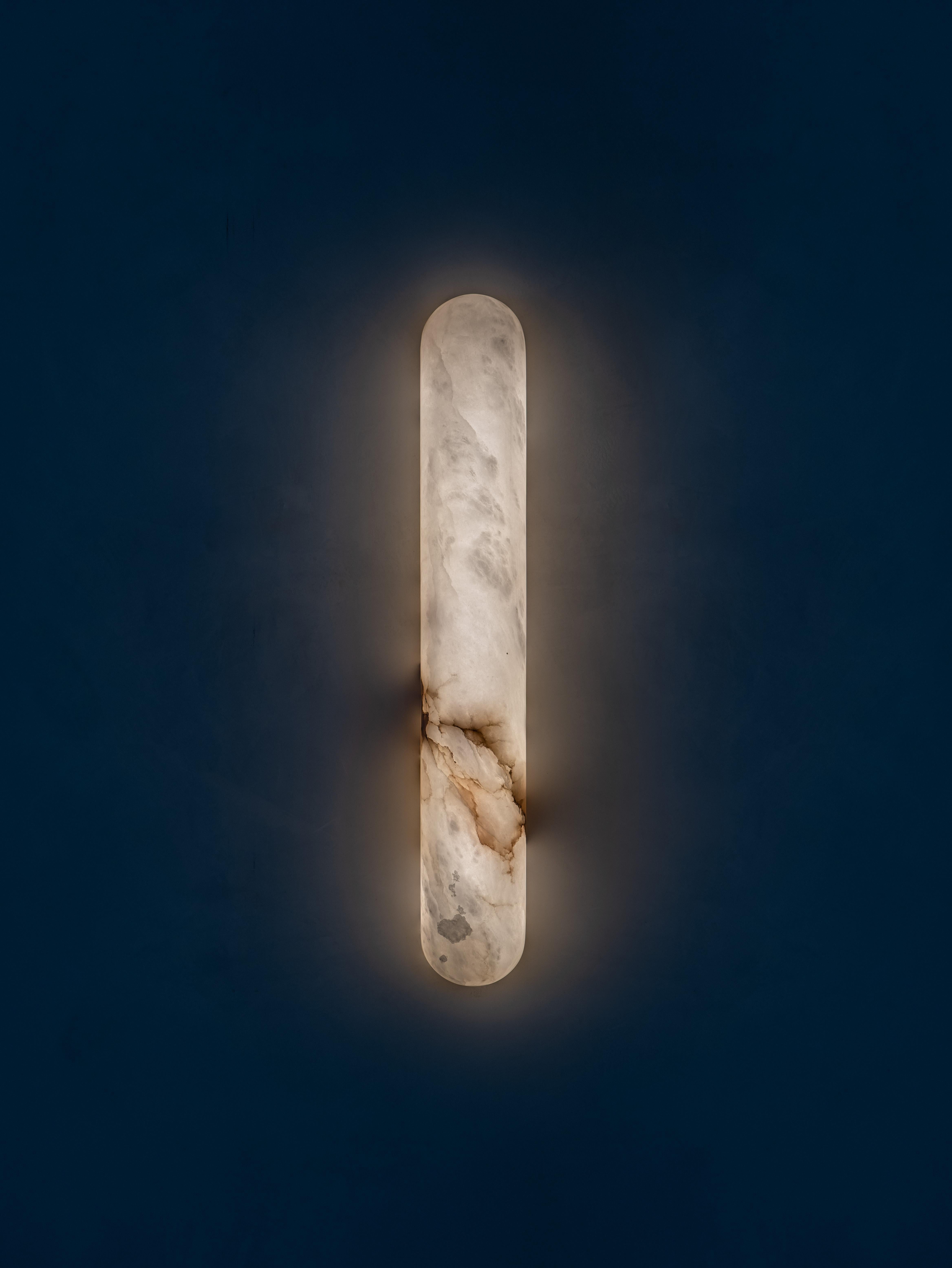 XXI secolo e contemporaneo Tub 65 Wide Alabaster Wall Light di Contain in vendita
