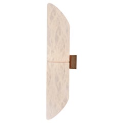 'Tuba' Handcrafted Alabaster Sconce by Denis De La Mesiere