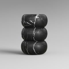 Tubby Marble Side Table Nero Marquina