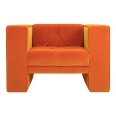 Tubby Orange Armchair