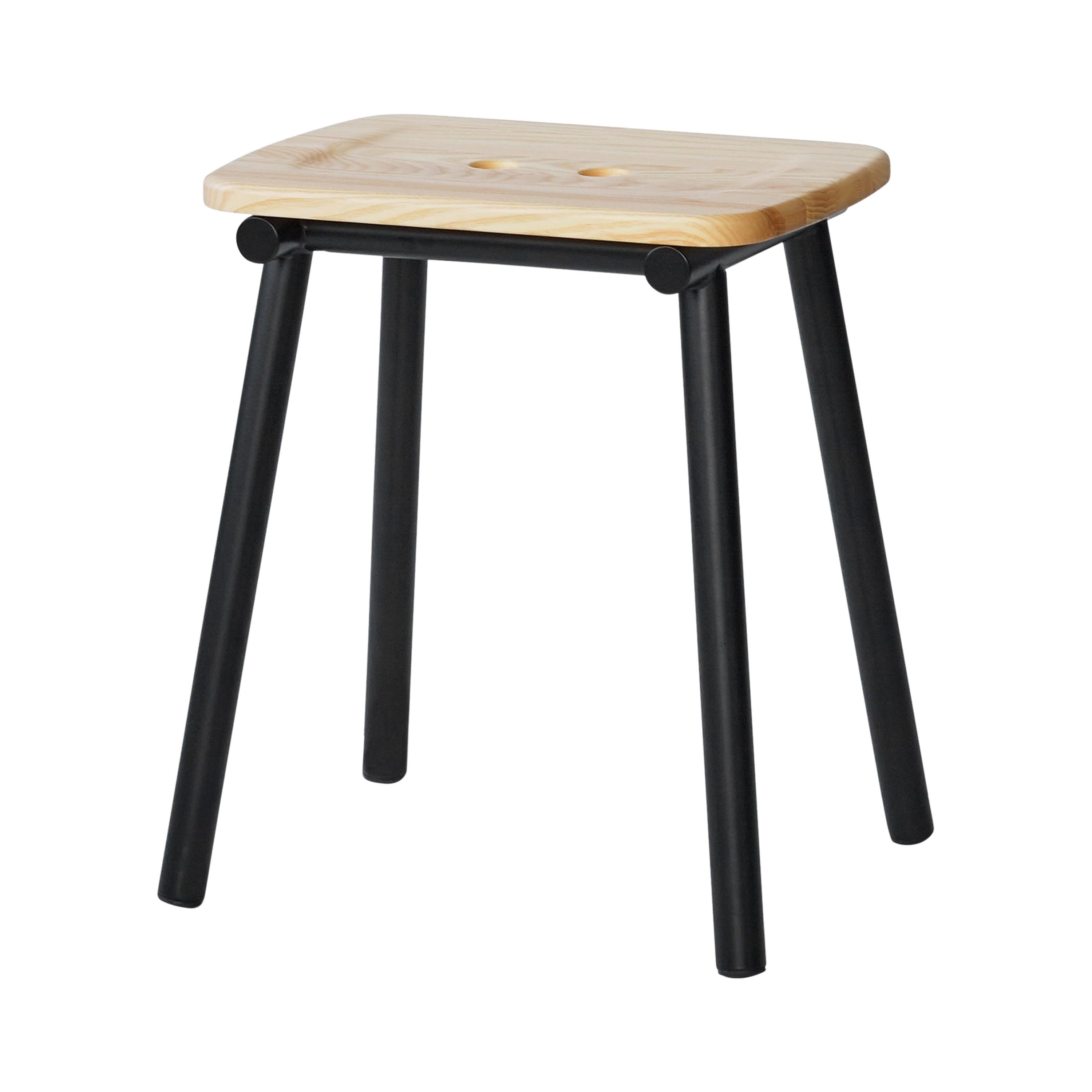 For Sale: Brown (Natural Ash) Tubby Tube Low Stool with Wooden Seat by Faye Toogood