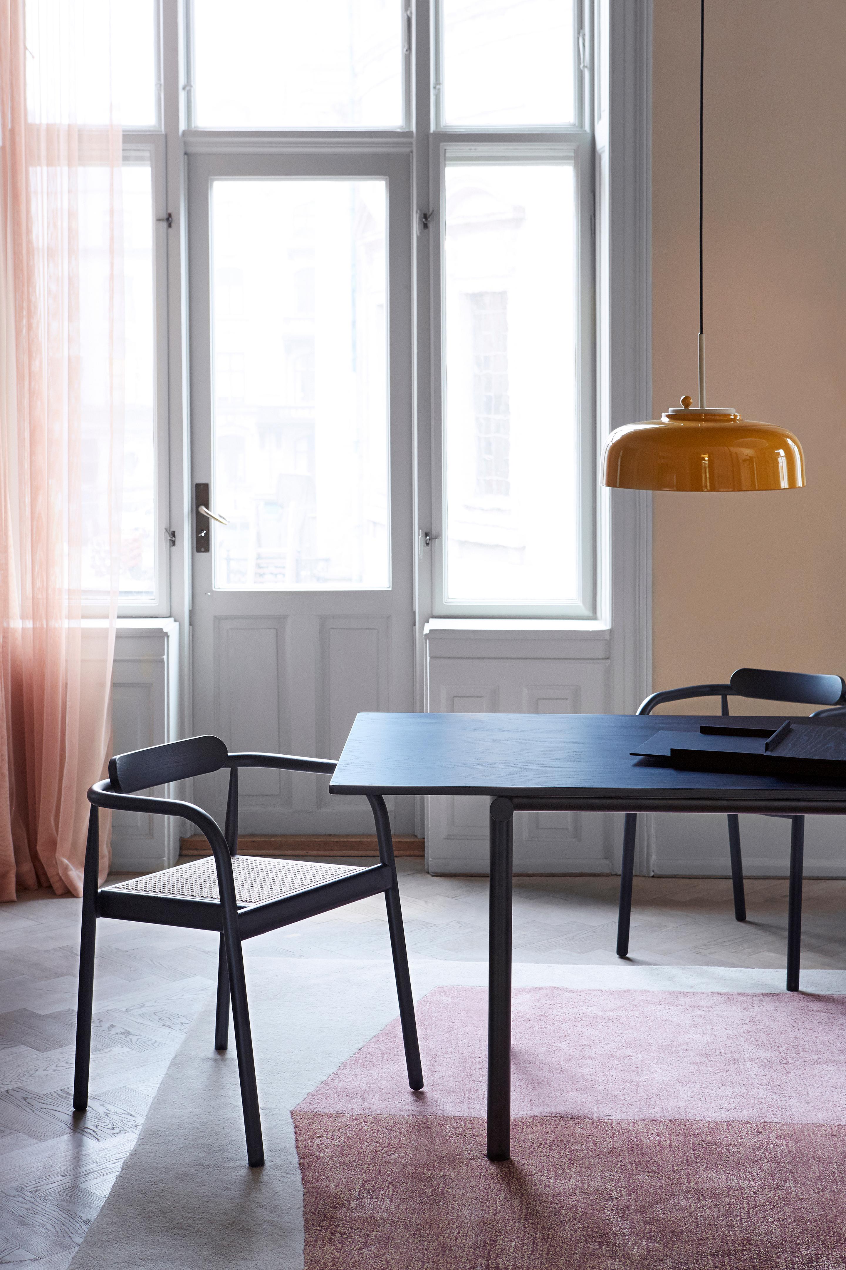 Tubby Tube Small Dining Table with Black Steel Frame by Faye Toogood In New Condition For Sale In Brooklyn, NY