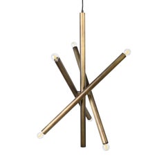 Tube 6-Light Chandelier by Filippo Montaina