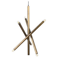 Tube 6-Light Chandelier by Filippo Montaina