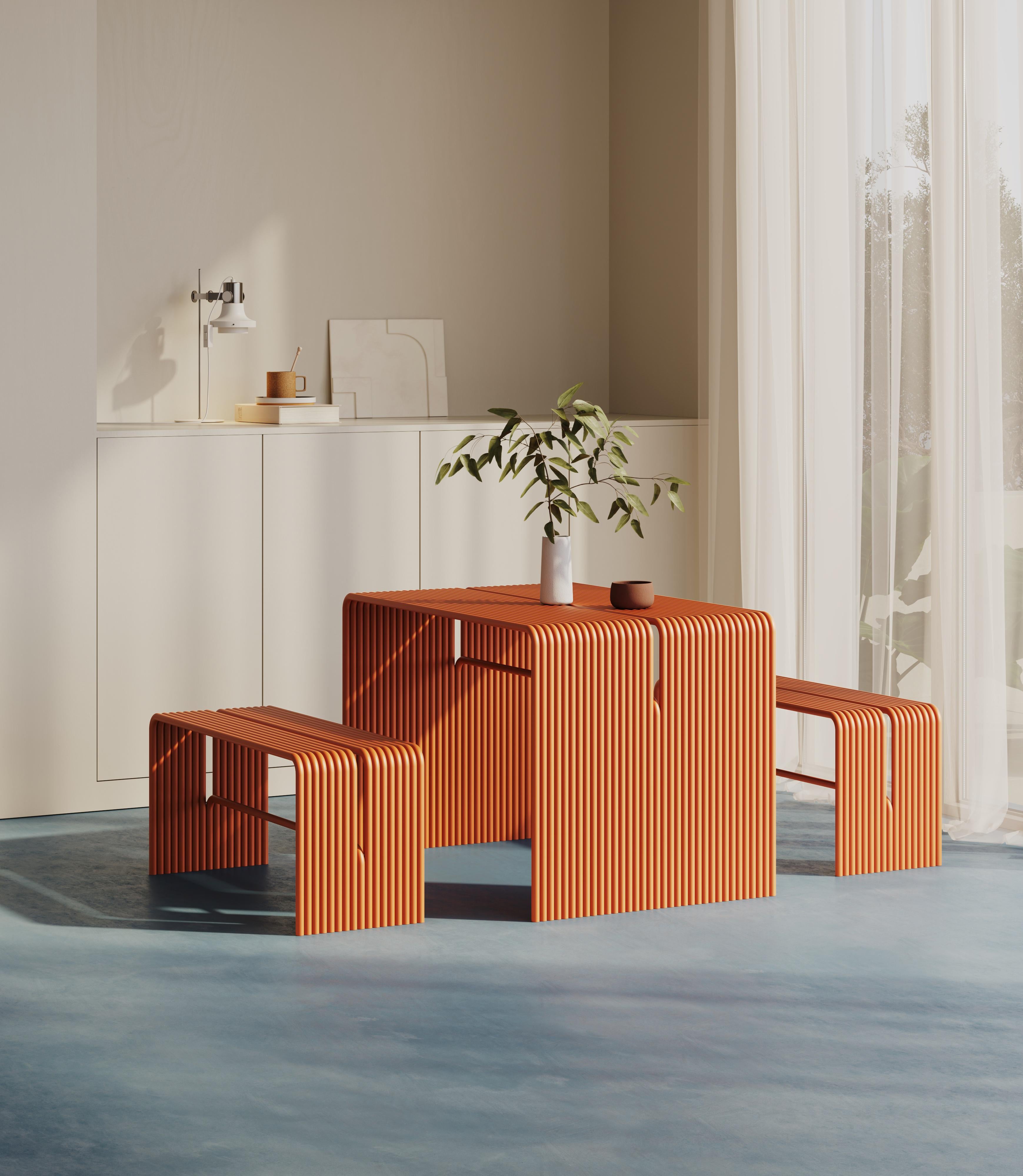 Banc en aluminium TUbe par Joyf en vente 2
