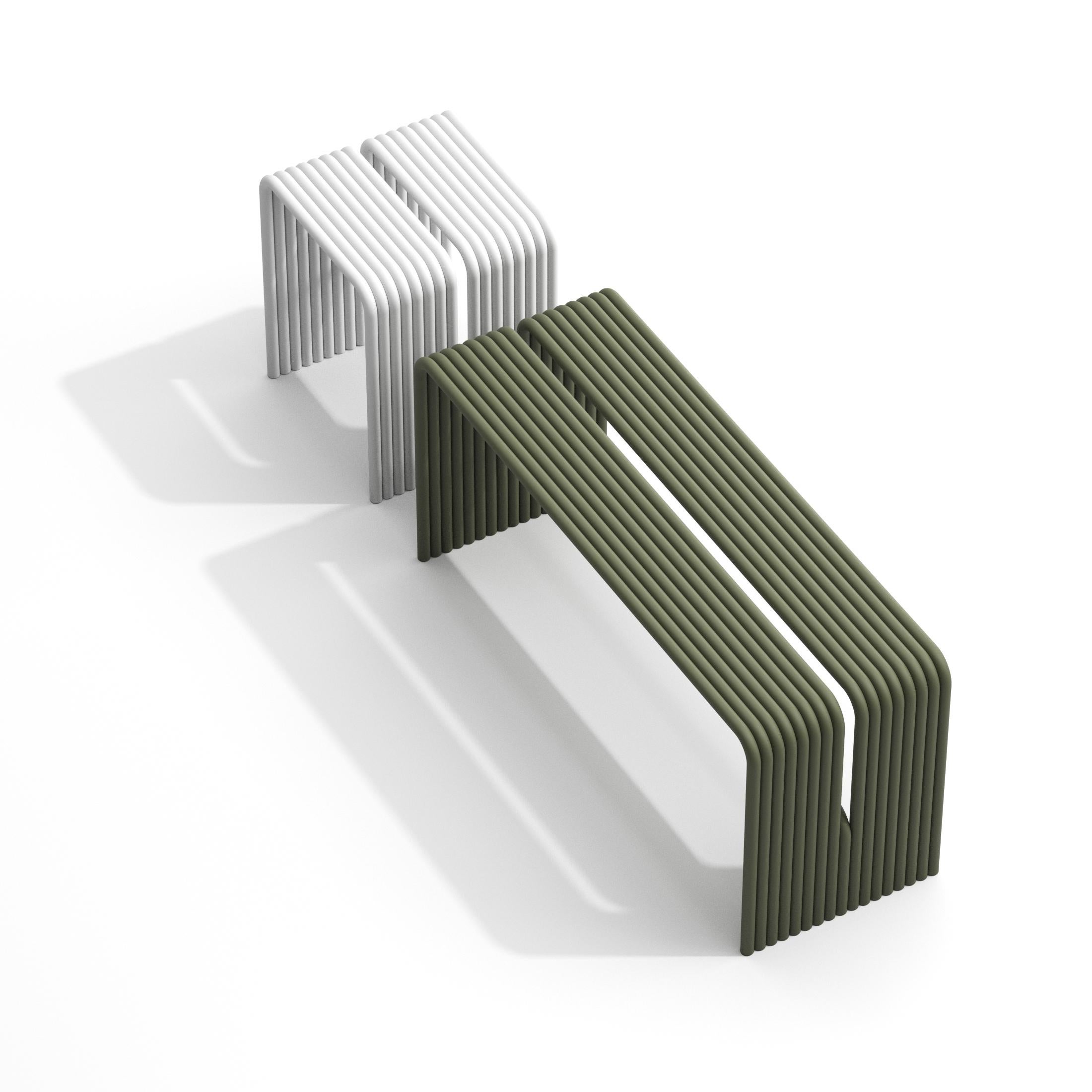 Aluminium Tabouret en aluminium TUbe par Joyf en vente