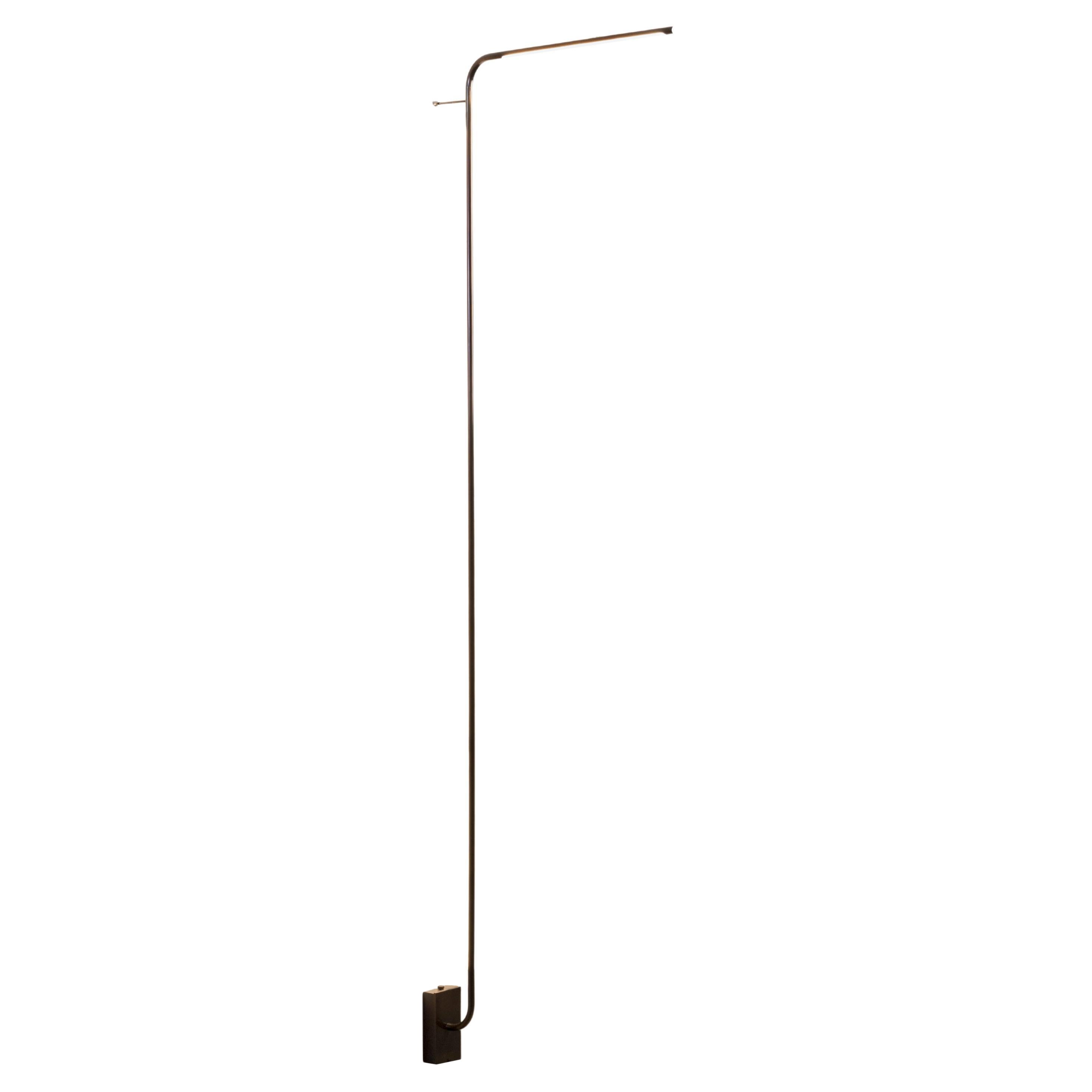 Wandleuchte aus Messingrohr von Gentner Design