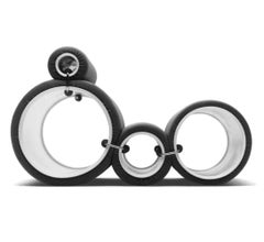 Tube Chair Modular Armchair in Black by Joe Colombo for Cappellini