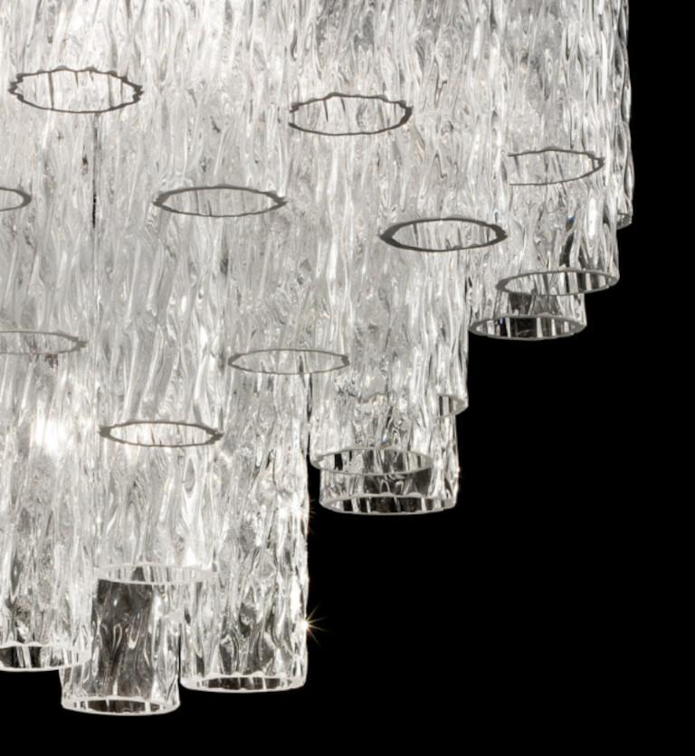 Mid-Century moderno Lampadario a tubo di Fabio LTD in vendita