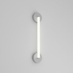 Tube Circle Nickel Wandleuchte von Atelier Areti