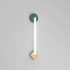 Tube Circle Rhombus Brass Wall Light by Atelier Areti