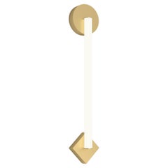 Tube Circle Rhombus Brass Wall Light by Atelier Areti