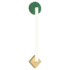 Tube Circle Rhombus Brass Wall Light by Atelier Areti