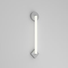 Tube Circle Rhombus Nickel Wall Light by Atelier Areti