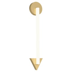 Tube Circle Triangle Brass Wall Light by Atelier Areti
