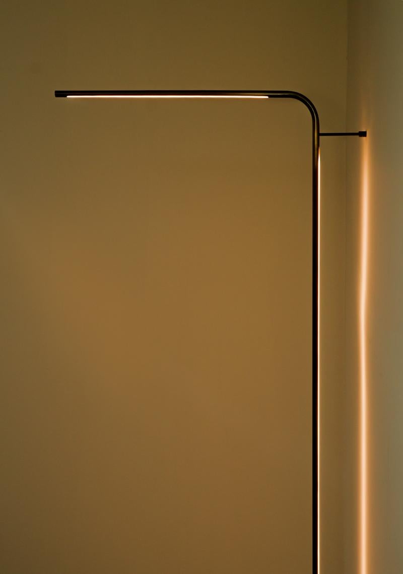 Other Tube Darkened Brass Wall Lamp by Gentner Design For Sale