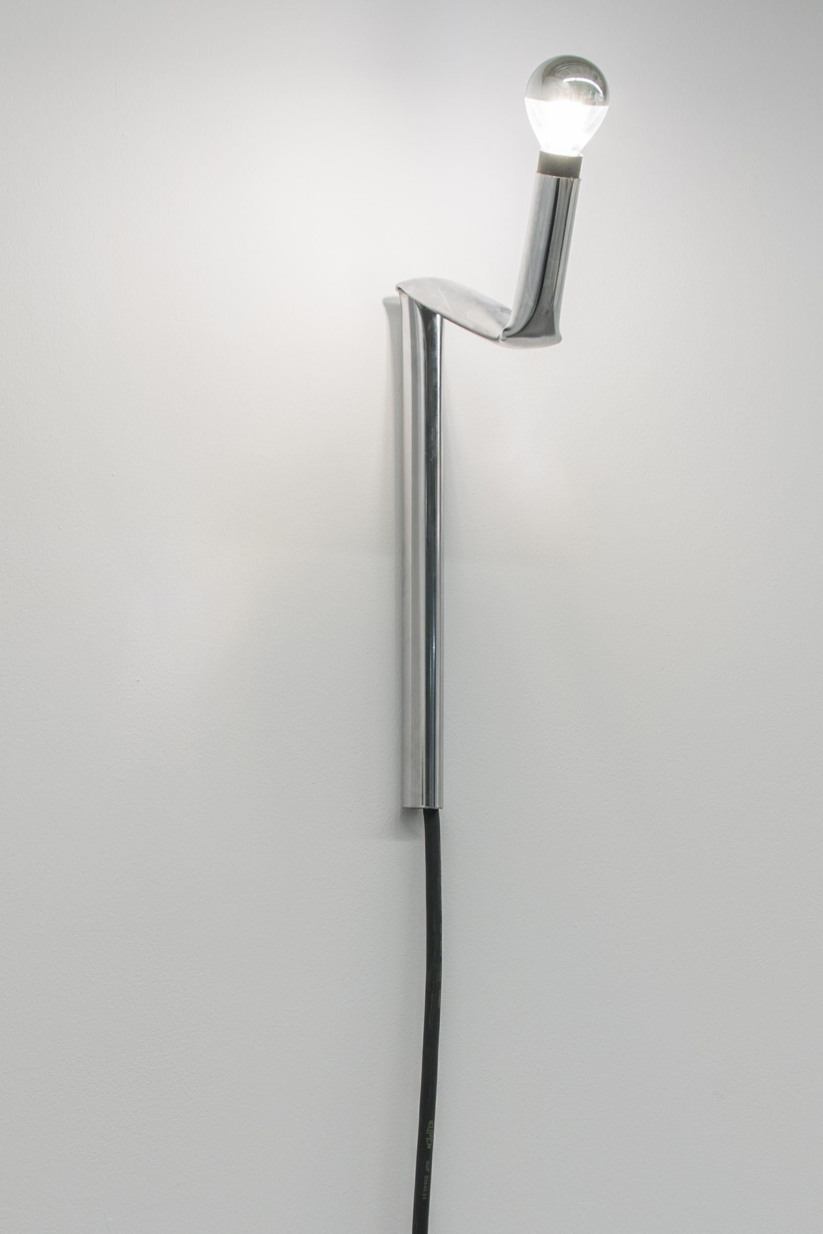 Belgian Tube Light 'Wall Lamp 2 bends' by Stephane Barbier Bouvet, 2021, Made to order For Sale