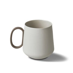 Handmade Porcelain Mug Set of Two - Ivory   Esma Dereboy Tube Collection