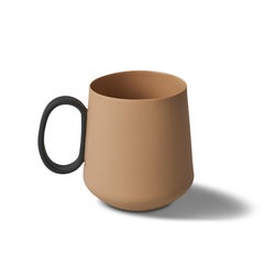 Handmade Porcelain Mug Set of Two - Straw   Esma Dereboy Tube Collection