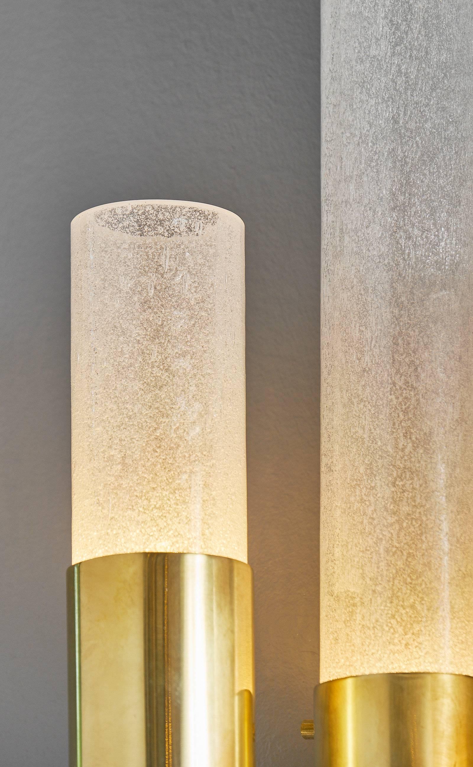 Apliques de cristal de Murano en forma de tubo Siglo XXI y contemporáneo en venta