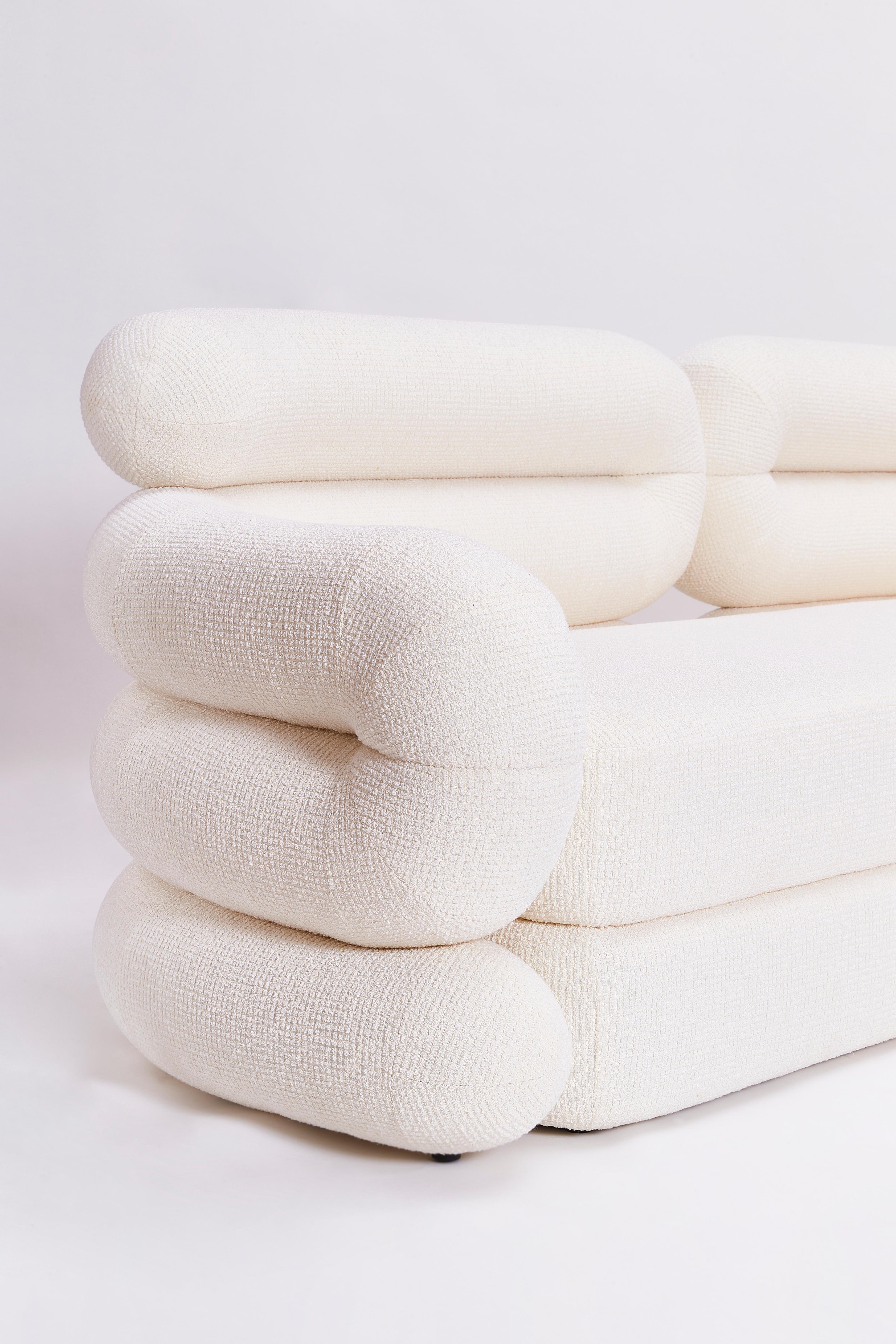 Tube Sofa by Objective Collection OBJ+ White For Sale at 1stDibs | obj