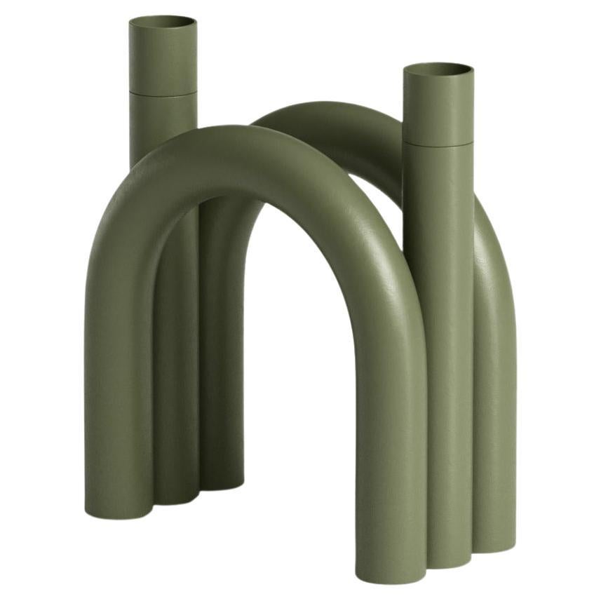 TUbe portacandele alto in acciaio Arc di Joyf