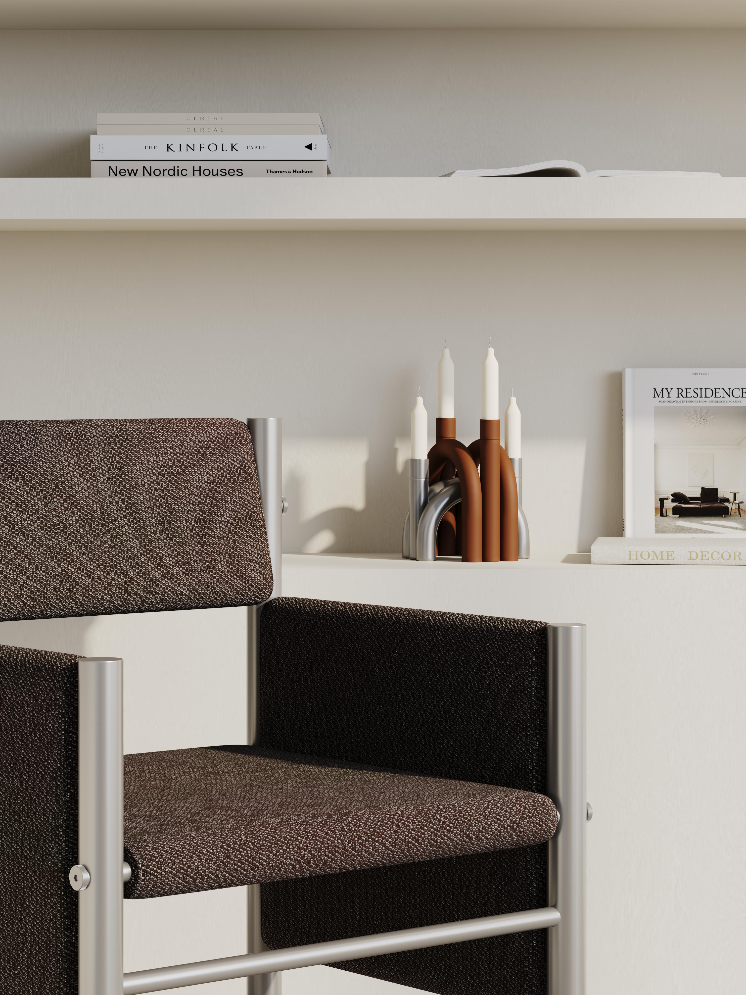 Acciaio Portacandele basso in acciaio TUbe Arc di Joyf in vendita