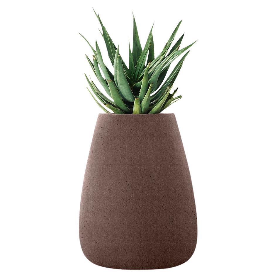 Jardinera Tuber Marrón Mediana by Indigenus