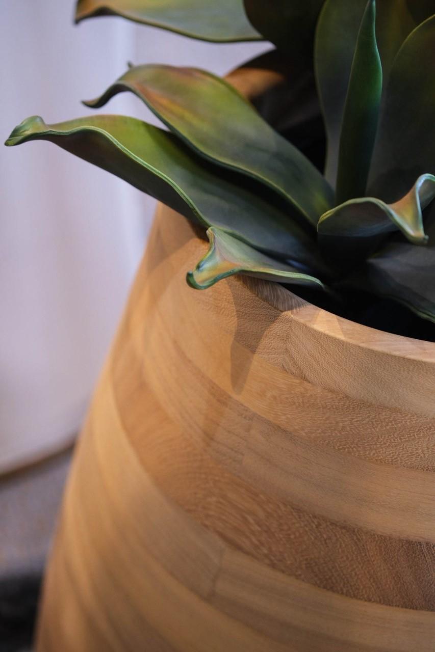 Jardinera Mediana de Madera Natural Tuber de Indigenus Posmoderno en venta