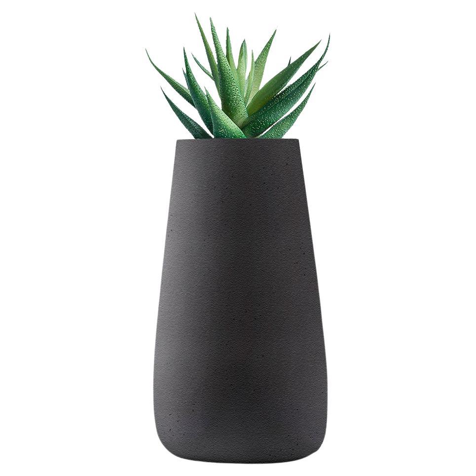 Tuber Tall Black Planter by Indigenus