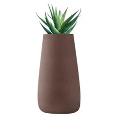 Tuber Tall Brown Planter by Indigenus