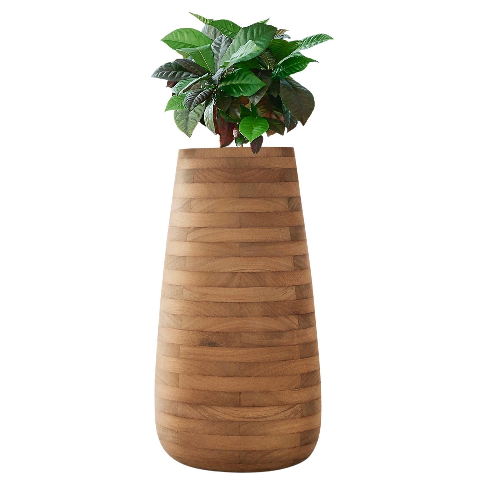 Jardinera alta de madera aceitada Tuber de Indigenus