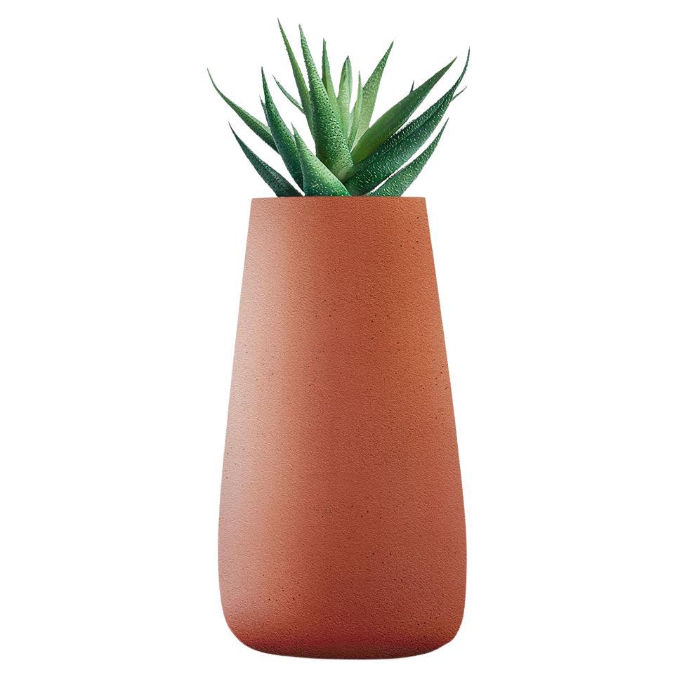 Tuber Tall Terracotta Planter by Indigenus
