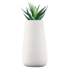 Tuber Tall White Planter by Indigenus